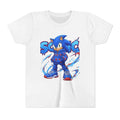 Sonic Graphic Youth Tee — Blue Streetwear Cartoon Character T‑Shirt