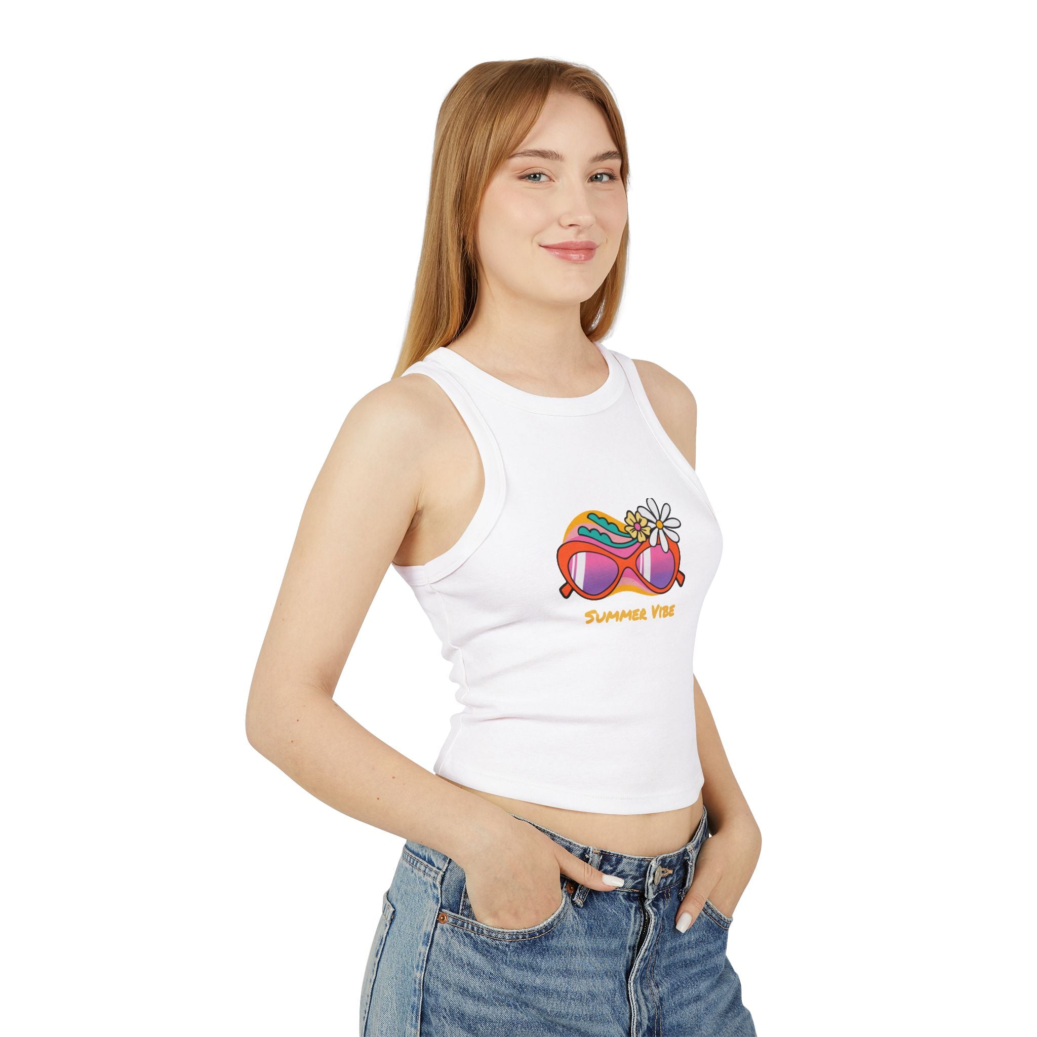Summer Vibe Sunglasses Racer Tank